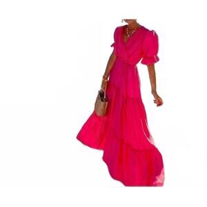 NEW KASIA syros maxi dress in pink